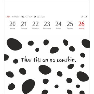 Produktbild für Abreißkalender Harenberg Now I know how the rabbit runs