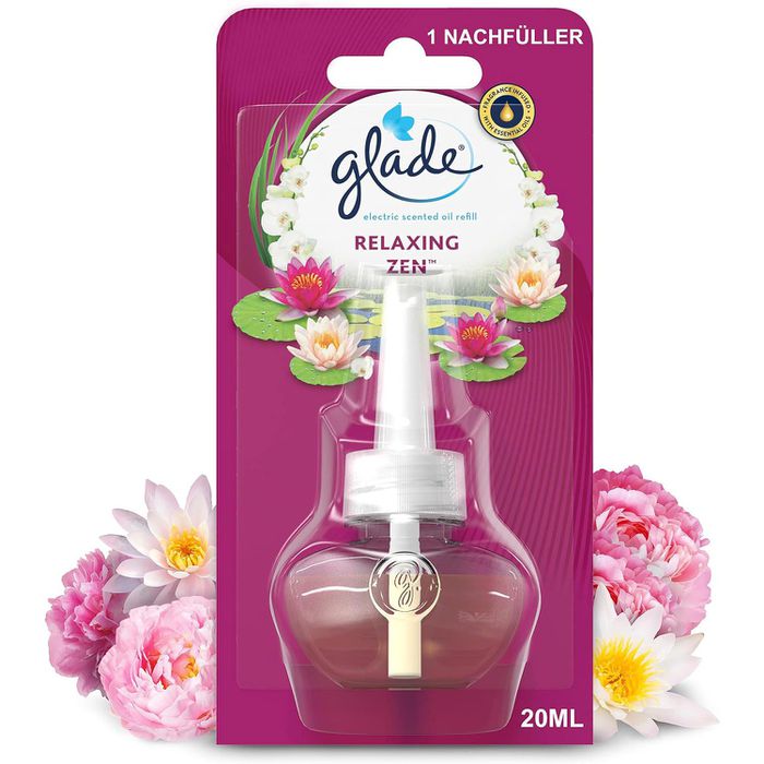 glade Raumduft Duftstecker electric scented oil, Nachfüller, 20 ml, Relaxing  Zen – Böttcher AG