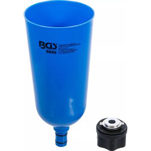 Trichter BGS-technic 8899, blau, 2-teiliges Set