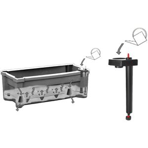 Produktbild für Pflanzkasten KHW Calypso 37391 weiß