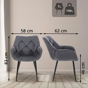 Produktbild für Esszimmerstuhl CLP Tanna, 316855