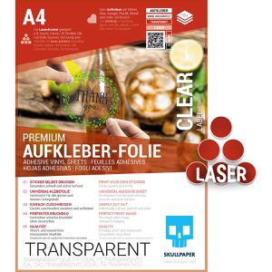 Produktbild für Kopierfolien Skullpaper Aufkleberfolie, A4