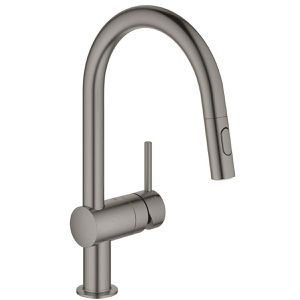 Produktbild für Küchenarmatur GROHE Minta 32321AL2, hard graphite gebürstet
