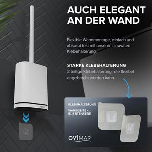 Produktbild für WC-Bürste ovimar Toilettenbürste Oppdal, weiß