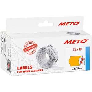Produktbild für Preisetiketten METO 30007362, orange, 32 x 19 mm