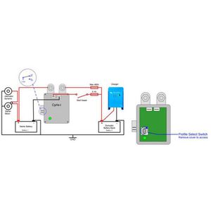Produktbild für Batteriewächter Victron Cyrix-i 24/48V-400A, Ringkabelschuhe