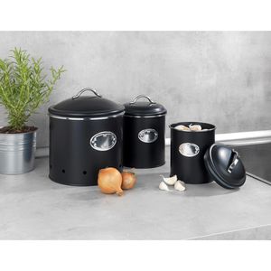 Produktbild für Vorratsdose Wenko Nero 54067100, aus Metall