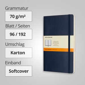 Produktbild für Notizbuch Moleskine Classic Collection Large, Karton Softcover