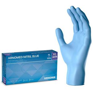 Einmalhandschuhe Arnomed Nitril Blue, blau, 100 Stück