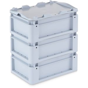 Produktbild für Eurobox Alpha-Paletten Silverline, grau, 5 L, lebensmittelecht