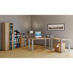 Produktbild für Schreibtisch VCM Lona, 915255, sonoma eiche / siber