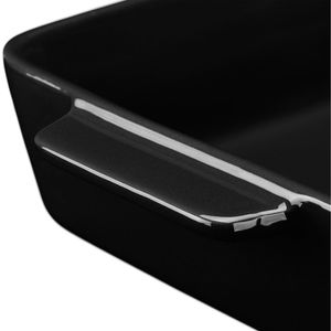 Produktbild für Auflaufform Relaxdays 10039693, schwarz, aus Keramik