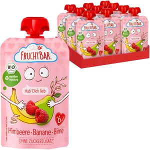 Fruchtpüree FruchtBar Quetschie, 100% Frucht, BIO
