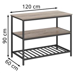Produktbild für Küchenregal Vasagle KKI001B02, graubraun