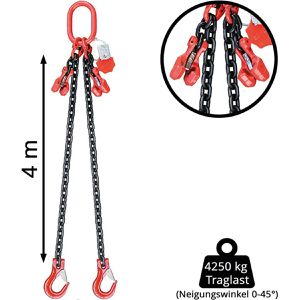 Produktbild für Kettengehänge SEWOTA Traglast 4,25 t, 2-Strang