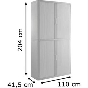 Produktbild für Rollladenschrank Paperflow aus Metall und Kunststoff