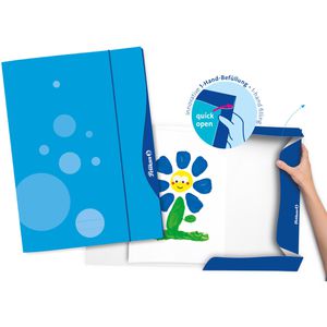 Produktbild für Zeichenmappe Pelikan quick open 237635, blau, A3