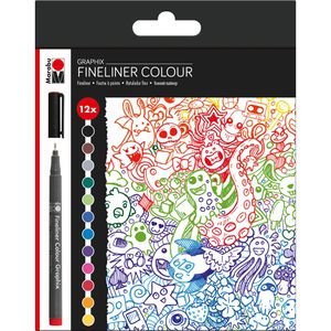 Fineliner Marabu Colour Graphix Doodle Supreme farbig sortiert