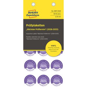 Produktbild für Prüfplaketten Zweckform 6987, nächster Prüftermin