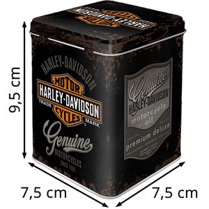 Produktbild für Teedose Nostalgic-Art Harley-Davidson Genuine, aus Metall
