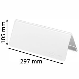 Produktbild für Tischnamensschilder Durable 803519, glasklar, A4