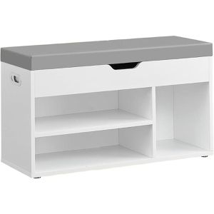 Produktbild für Schuhbank Vasagle LHS030W01, weiß, aus Holz