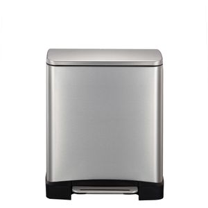 Produktbild für Mülleimer EKO E-Cube, VB 926819, matt silber