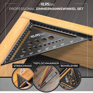 Produktbild für Winkeldreieck KLRStec 5224399, aus Aluminium, Set