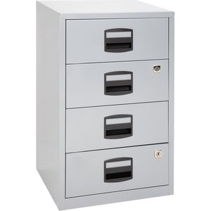 Standcontainer Bisley-Home PFA4S, lichtgrau