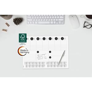 Produktbild für Schreibunterlage Sigel H6506, Wochenplaner, weiß