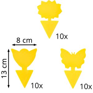 Produktbild für Gelbtafeln Böttcher-AG Premium Gelbsticker 8x13cm, zum Stecken