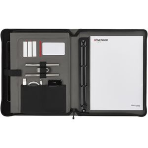 Produktbild für Schreibmappe Wenger Venture Polyester, schwarz, A4