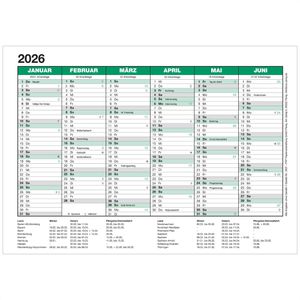 Tischkalender Böttcher-AG 5007, Jahr 2026