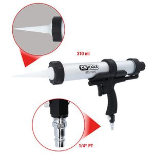 Produktbild für Kartuschenpresse KS-Tools 515.1975, Druckluft