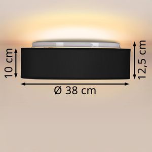 Produktbild für Deckenleuchte Monzana 109130, schwarz, E27-Fassung