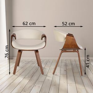 Produktbild für Esszimmerstuhl CLP Foley, 324338