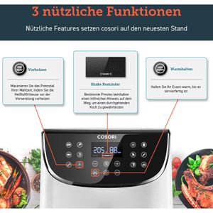 Produktbild für Heißluftfritteuse Cosori Premium XXL, CP158-AF-RXW