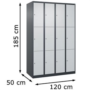 Produktbild für Schließfachschrank CP-Möbel Classic Plus lichtgrau