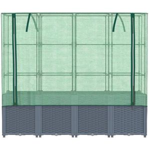 Produktbild für Hochbeet vidaXL 4015831, aus Kunststoff und Eisen