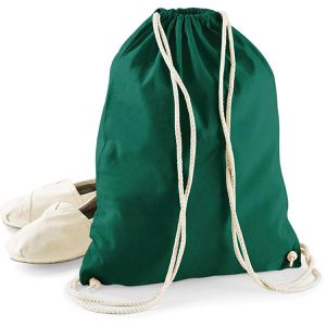 Produktbild für Turnbeutel Westford-Mill W110 Cotton Gymsac, bottle green