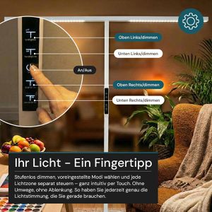 Produktbild für Stehlampe Luxula LX700133, LED, weiß, 194 cm