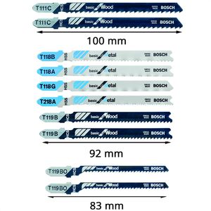 Produktbild für Stichsägeblätter Bosch Basic for Metal and Wood
