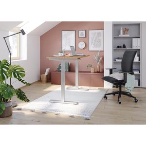 Produktbild für Schreibtisch Hammerbacher XMST612, asteiche / silber