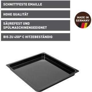 Produktbild für Backblech Kaiser Inspiration, schwarz, aus Emaille