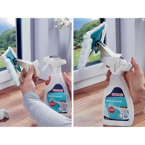 Produktbild für Glasreiniger Leifheit Sprühwischer gebrauchsfertig