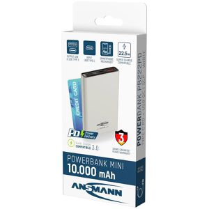 Produktbild für Powerbank Ansmann 1700-0156 PB222PD, 10000mAh