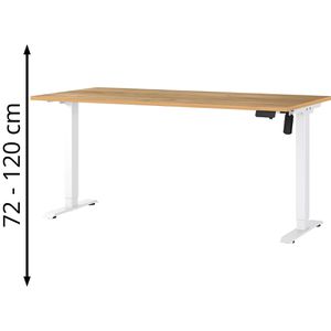 Produktbild für Schreibtisch Germania Profi 3.0, 8025-242, eiche / weiß
