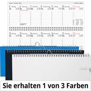 Tischkalender Happy-Produkt 202403526, Wochenkalender quer