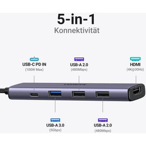 Produktbild für Dockingstation UGREEN 5-in-1, 15495