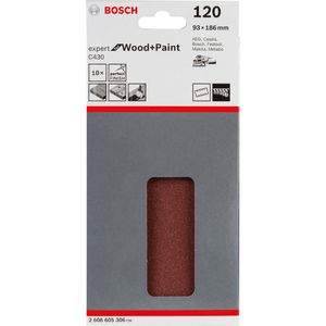 Produktbild für Schleifpapier Bosch C430 Wood and Paint, Körnung 120